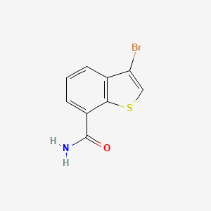 molecular formula C9H6BrNOS B8719487 3-Bromobenzo[B]thiophene-7-carboxamide CAS No. 959756-06-0