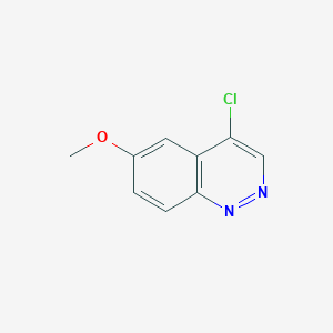 molecular formula C9H7ClN2O B8719497 4-Chloro-6-methoxycinnoline 