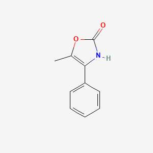 molecular formula C10H9NO2 B8719529 2(3H)-Oxazolone, 5-methyl-4-phenyl- CAS No. 61416-46-4