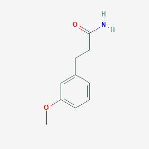 molecular formula C10H13NO2 B8719578 Benzenepropanamide, 3-methoxy- CAS No. 57854-49-6