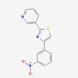 4-(3-Nitrophenyl)-2-(pyridin-3-yl)thiazole
