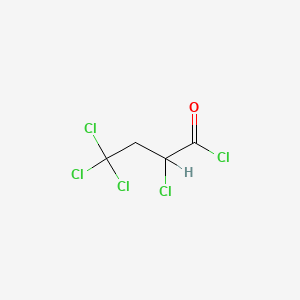molecular formula C4H3Cl5O B8719646 2,4,4,4-Tetrachlorobutyryl chloride CAS No. 68121-36-8