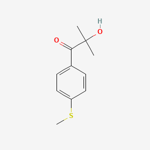 molecular formula C11H14O2S B8719649 2-Hydroxy-4'(methylthio)isobutyrophenone CAS No. 71867-98-6
