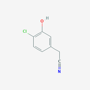 molecular formula C8H6ClNO B8719682 (4-Chloro-3-hydroxyphenyl)acetonitrile 