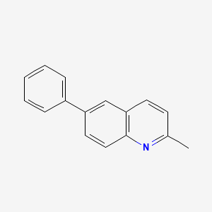 molecular formula C16H13N B8719734 2-Methyl-6-phenylquinoline CAS No. 91875-31-9