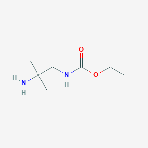 molecular formula C7H16N2O2 B8719736 1,1-Dimethyl-2-(ethoxycarbonylamino)ethylamine CAS No. 87484-90-0