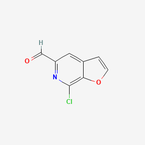 molecular formula C8H4ClNO2 B8719743 7-Chlorofuro[2,3-c]pyridine-5-carbaldehyde 