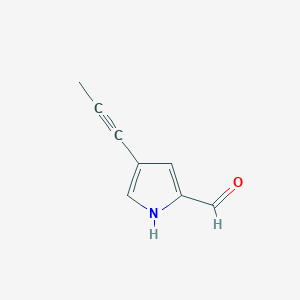 molecular formula C8H7NO B8719756 4-Propynylpyrrole-2-carbaldehyde 