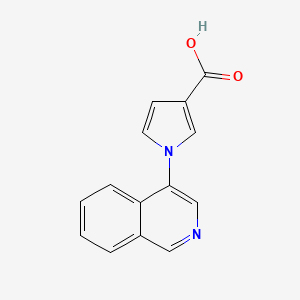 molecular formula C14H10N2O2 B8719759 1-(Isoquinolin-4-yl)-1H-pyrrole-3-carboxylic acid CAS No. 649727-15-1