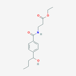 Ethyl 3-(4-(1-hydroxybutyl)benzamido)propanoate