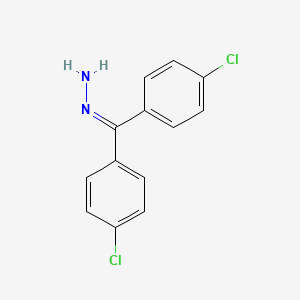 molecular formula C13H10Cl2N2 B8719779 Bis(4-chlorophenyl)methylidenehydrazine CAS No. 5463-11-6