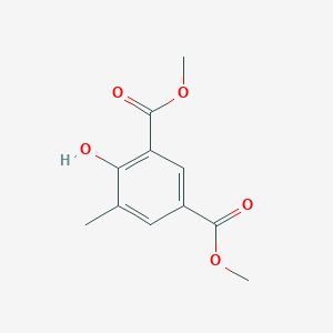 molecular formula C11H12O5 B8719787 Dimethyl 4-hydroxy-5-methylbenzene-1,3-dicarboxylate CAS No. 36727-18-1