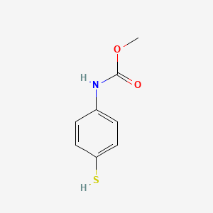 molecular formula C8H9NO2S B8719872 Carbamic acid, (4-mercaptophenyl)-, methyl ester CAS No. 118364-67-3