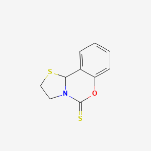 molecular formula C10H9NOS2 B8719906 2,3-Dihydro-5H,10bH-thiazolo(3,2-c)(1,3)benzoxazine-5-thione CAS No. 78760-46-0