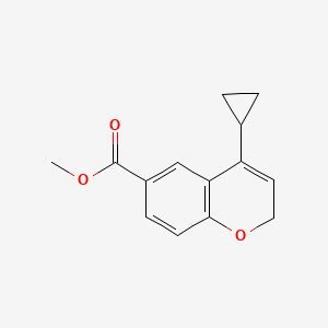 molecular formula C14H14O3 B8719952 methyl 4-cyclopropyl-2H-chromene-6-carboxylate 