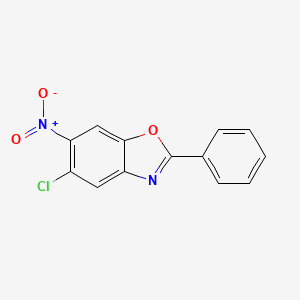 molecular formula C13H7ClN2O3 B8719994 5-Chloro-6-nitro-2-phenyl-1,3-benzoxazole CAS No. 102405-44-7