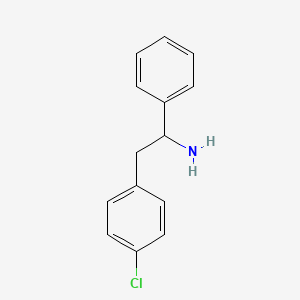 molecular formula C14H14ClN B8720036 2-(4-Chlorophenyl)-1-phenylethan-1-amine 