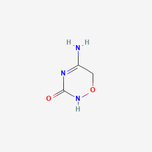 molecular formula C3H5N3O2 B8720057 2H-1,2,4-Oxadiazin-3(6H)-one, 5-amino- CAS No. 59696-56-9