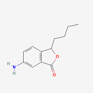 molecular formula C12H15NO2 B8720065 6-Amino-3-butyl-phthalide CAS No. 385810-91-3