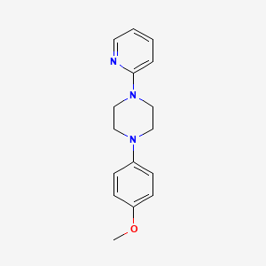 molecular formula C16H19N3O B8720074 1-(4-Methoxyphenyl)-4-(2-pyridinyl)piperazine 