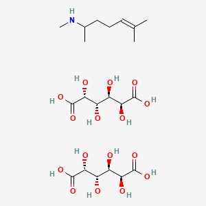 N,6-dimethylhept-5-en-2-amine bis((2R,3S,4R,5S)-2,3,4,5-tetrahydroxyhexanedioate)