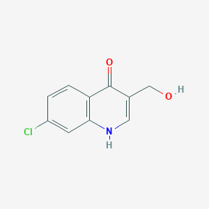 molecular formula C10H8ClNO2 B8720131 7-Chloro-3-(hydroxymethyl)-4-quinolinol 
