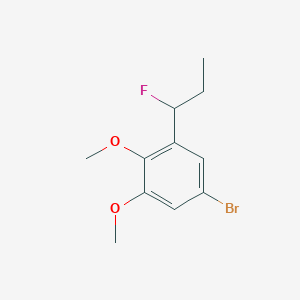 5-Bromo-1-(1-fluoropropyl)-2,3-dimethoxybenzene