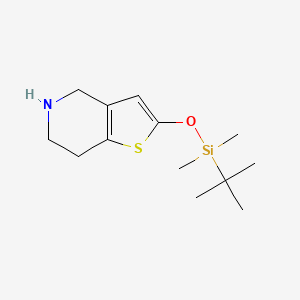 2-((tert-Butyldimethylsilyl)oxy)-4,5,6,7-tetrahydrothieno[3,2-c]pyridine