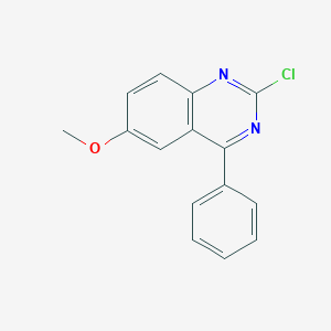 molecular formula C15H11ClN2O B8720211 2-Chloro-6-methoxy-4-phenylquinazoline CAS No. 5567-23-7