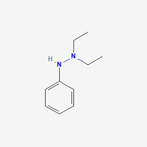 molecular formula C10H16N2 B8720248 1,1-Diethyl-2-phenylhydrazine CAS No. 39837-50-8