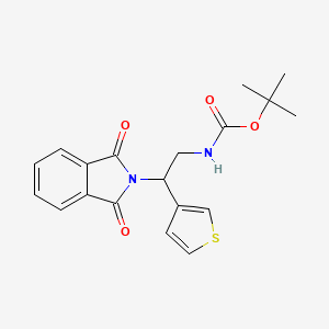 [2-(1,3-Dioxo-1,3-dihydro-isoindol-2-yl)-2-thiophen-3-yl-ethyl]-carbamic acid tert-butyl ester