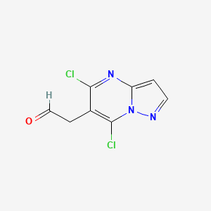 2-(5,7-Dichloropyrazolo[1,5-a]pyrimidin-6-yl)acetaldehyde
