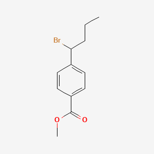 molecular formula C12H15BrO2 B8720329 Methyl 4-(1-bromobutyl)benzoate 