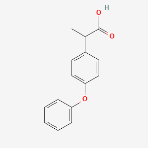 molecular formula C15H14O3 B8720332 2-(4-Phenoxyphenyl)propanoic acid 