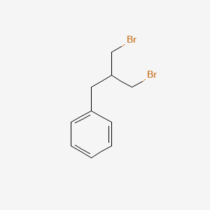 molecular formula C10H12Br2 B8720382 1,3-Dibromo-2-benzylpropane 