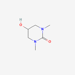 molecular formula C6H12N2O2 B8720386 5-Hydroxy-1,3-dimethyl-tetrahydro-pyrimidin-2-one 