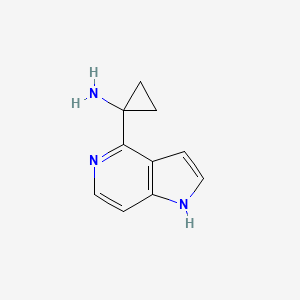 molecular formula C10H11N3 B8720501 Cyclopropanamine,1-(1h-pyrrolo[3,2-c]pyridin-4-yl)- 