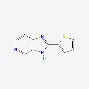 molecular formula C10H7N3S B8720521 2-(2-thienyl)-1H-imidazolo[4,5-c]pyridine 