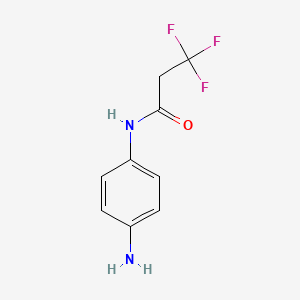 molecular formula C9H9F3N2O B8720561 N-(4-Aminophenyl)-3,3,3-trifluoropropanamide 