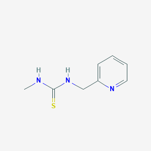 molecular formula C8H11N3S B8720579 N-Methyl-N'-[(pyridin-2-yl)methyl]thiourea CAS No. 59815-07-5