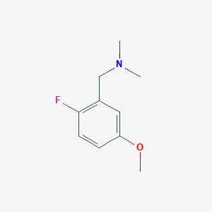 molecular formula C10H14FNO B8720613 1-(2-Fluoro-5-methoxyphenyl)-N,N-dimethylmethanamine CAS No. 508204-26-0