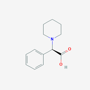 molecular formula C13H17NO2 B8720615 (R)-2-phenyl-2-(piperidin-1-yl)acetic acid 