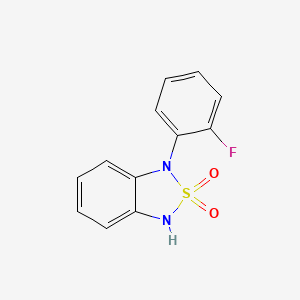 molecular formula C12H9FN2O2S B8720629 1-(2-Fluorophenyl)-1,3-dihydro-2,1,3-benzothiadiazole 2,2-dioxide CAS No. 1033224-74-6