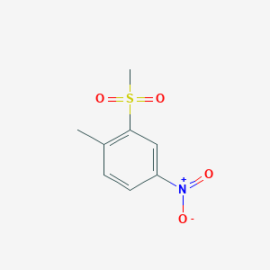 molecular formula C8H9NO4S B8720857 2-Methylsulfonyl-1-methyl-4-nitrobenzene 