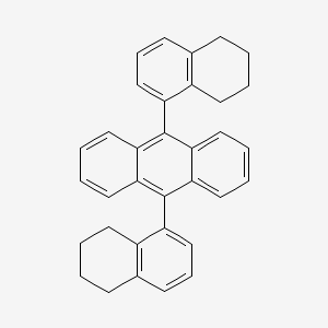 molecular formula C34H30 B8721013 9,10-Di(5,6,7,8-tetrahydronaphthalen-1-yl)anthracene CAS No. 916669-24-4