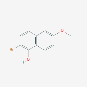 molecular formula C11H9BrO2 B8721017 2-Bromo-6-methoxynaphthalen-1-ol 