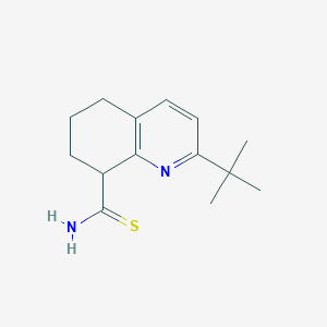 8-Quinolinecarbothioamide, 2-(1,1-dimethylethyl)-5,6,7,8-tetrahydro-