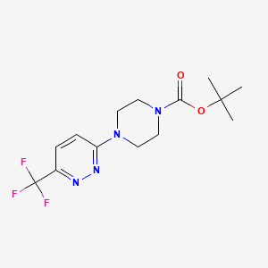 molecular formula C14H19F3N4O2 B8721135 Tert-butyl 4-[6-(trifluoromethyl)pyridazin-3-yl]piperazine-1-carboxylate CAS No. 1048685-30-8