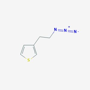molecular formula C6H7N3S B8721148 3-(2-Azidoethyl)thiophene 