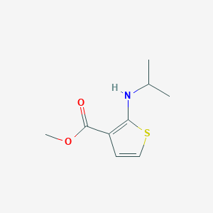 molecular formula C9H13NO2S B8721157 Methyl 2-(isopropylamino)thiophene-3-carboxylate 